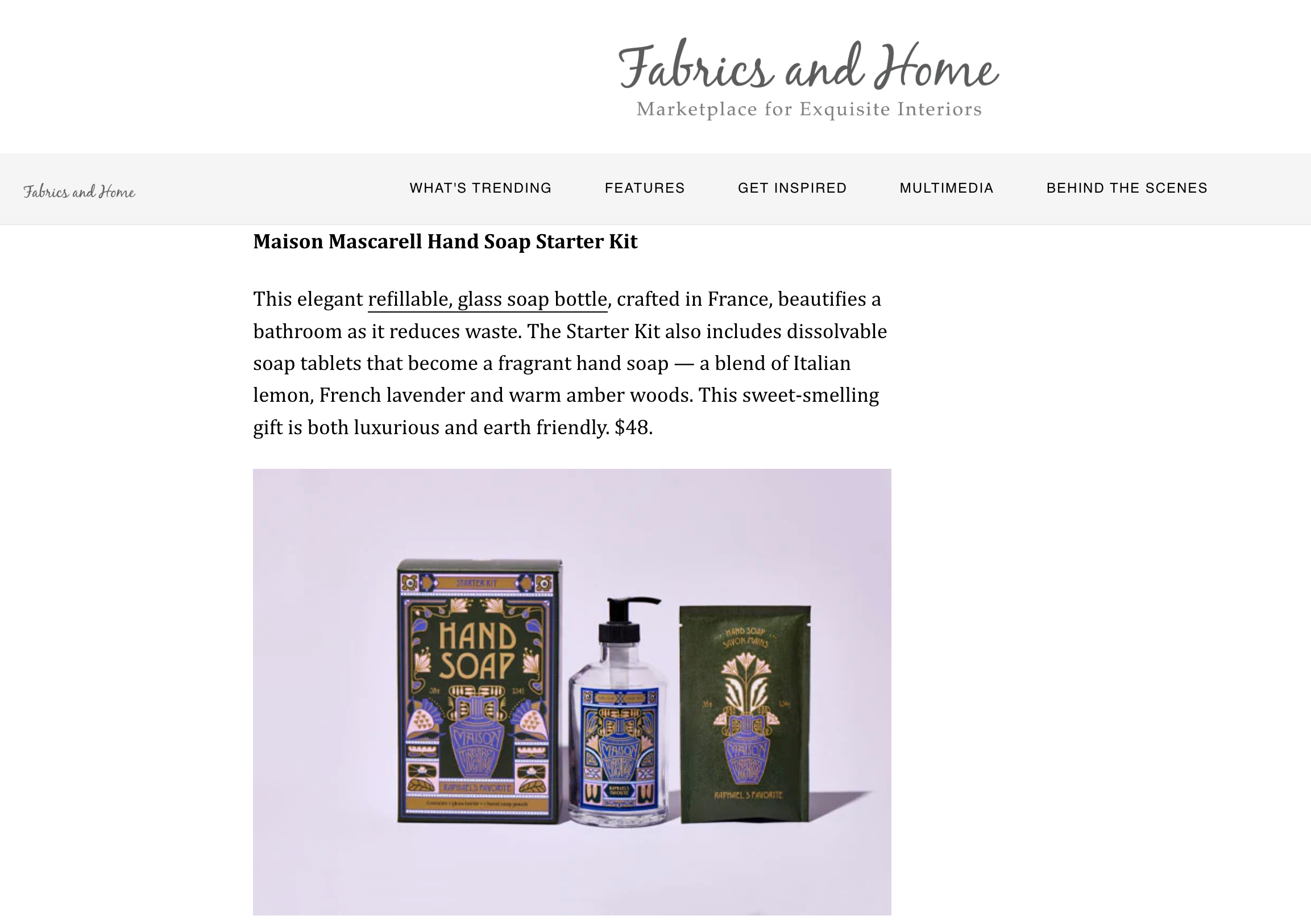 Fabrics & Home Gift Guide